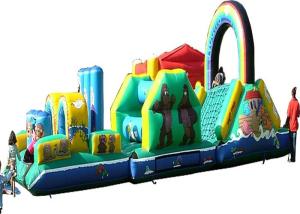 Buy cheap ODM Cartoon Inflatable Obstacle Course , Vertical Rush Obstacle Course Inflatables product