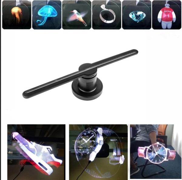 Quality 42cm 3D Hologram Fan Advertising Player 3d Small Hologram Projector for sale
