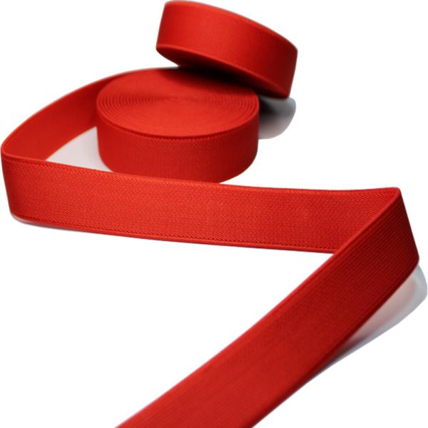 Fashion Colored Polyester Stretch Single Side Twill Elastic