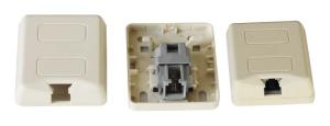 Buy cheap Surface Mount Box,6P2C Surface Mount Box,RJ11 Surface Mount Box product