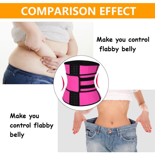 Nonwoven Weaving Method Red Waist Trainer for Women HEXIN High Waist Tummy Control