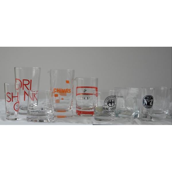 Brands Logo Square Shot Glasses , Wedding Shot Glasses For Sprit Drinking