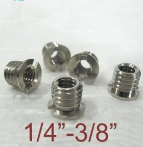 1/4 to 3/8 Convert Screw Metal Silver Adapter For DSLR Camera Quick Release Plate Tripod