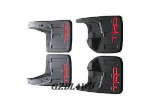 Matt Black TRD Front And Rear Mud Flaps For Toyota Hilux Revo 2016