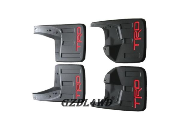 Quality Matt Black TRD Front And Rear Mud Flaps For Toyota Hilux Revo 2016 for sale