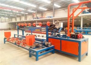 Double Wire Feed Chain Link Weaving Machine , Diamond Mesh Fencing Machine