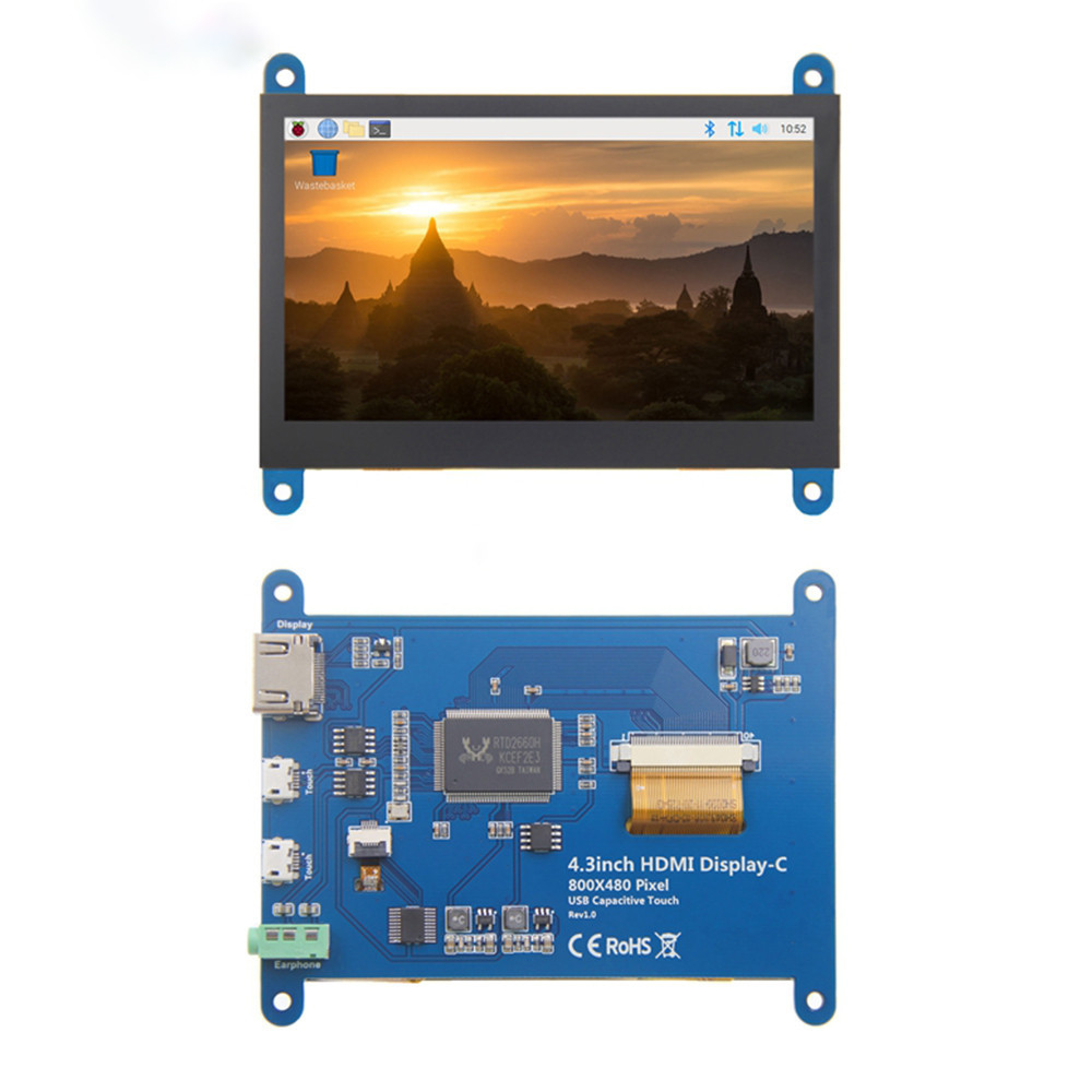 HDMI Compatible Smart LCD Module 0.34A 800x480 4.3 Inch Tft Lcd Module