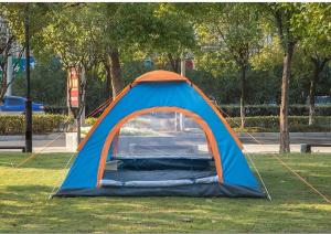 3 to 4 Person Single Layer 2 Doors Camping Tent Easy Set Up Camping Tent(HT6053)