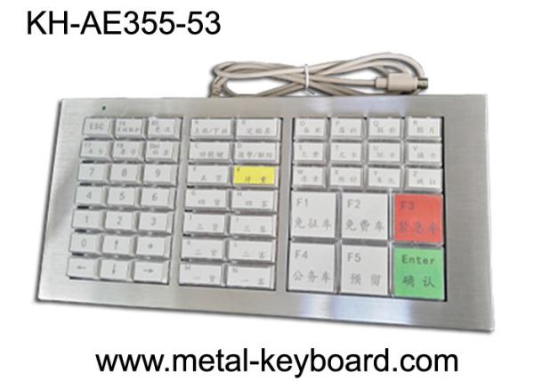 Quality Mechanical Ruggedized Keyboard , Stainless Steel Panel Keyboard for sale