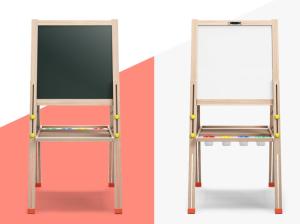 Movable Double Sided Whiteboard / Children'S Stand Up Chalkboard