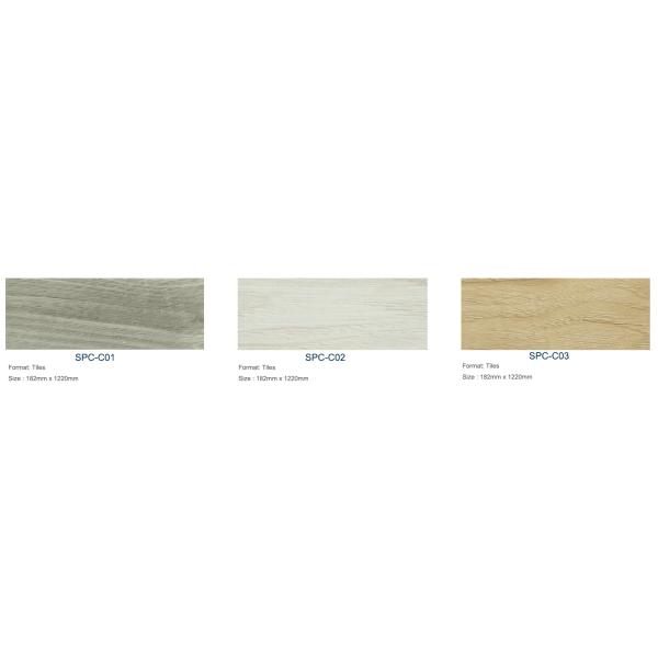 Distressed SPC Click Vinyl Flooring PVC SPC Waterproof Flooring 2m 2.5m Width