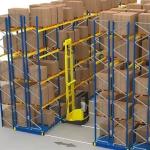 Heavy Duty Steel Mobile Racking System Customizable Layers with 30000kg/layer