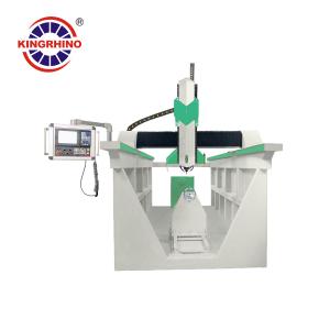 CNC 4 Axis 2 Spindles Column Stone CNC Engraving Machine For Granite Marble