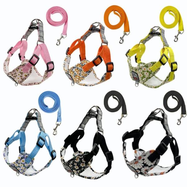 Dog harness and lead set