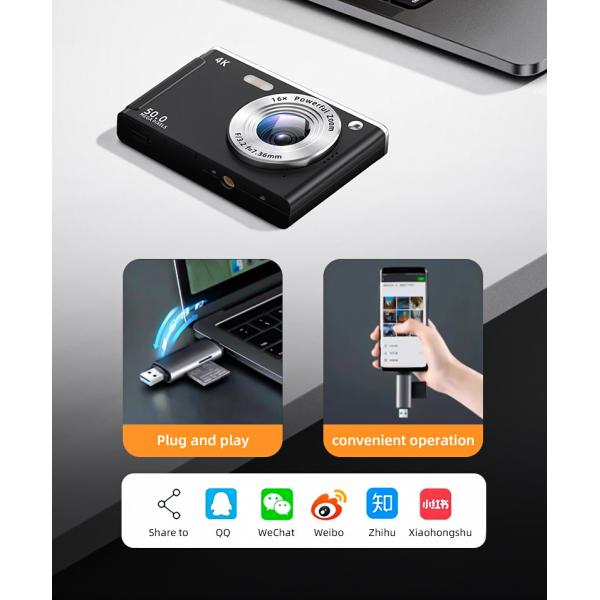 4K Photography Waterproof Digital Video Camera 32GB SD Card