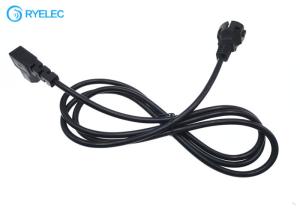 China Power Cord European Schuko Iec 60320 C13 Left Angle 3*1.0mm2 Cable on sale