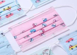 Printed Spunlace Non Woven Fabric Material Various Pattern Customized For Face Mask