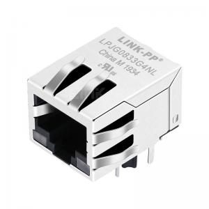 China 10/100/1000 Base-T Right Angle 10 Pin RJ45 Connector on sale