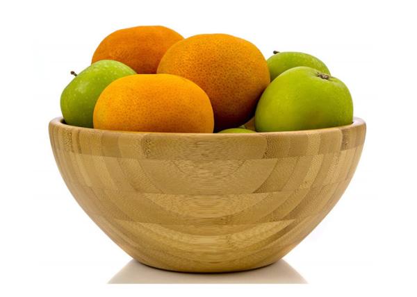 Quality Horizontal Grain Design for Large Round Fruit Bamboo Salad Bowl Set for sale