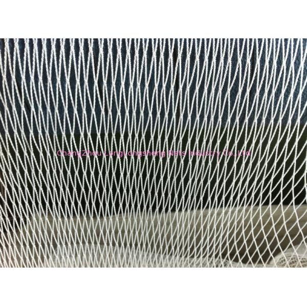 Commercial Fishing Nets / Durable Knotless Nylon Netting For Sea