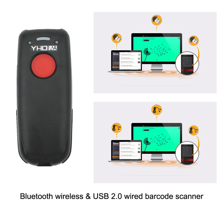 Mini 1D Bluetooth Barcode Scanner Portable Wireless For IOS Android Phone