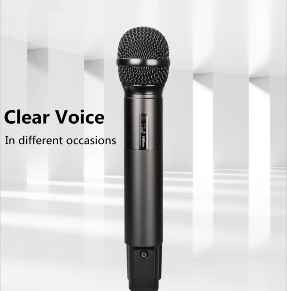 Quality Unidirectional Cardioid UHF Wireless Microphone For Computer Speaker for sale