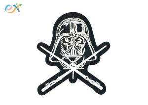 Buy cheap Rectangle Shape Custom Motorcycle Jacket Patches Embroidered Logo Polyester Material product