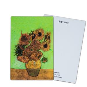 China Van Gogh's Sunflowers 3D Lenticular Postcards For Museum Art Gallery on sale
