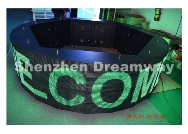 WIFI control 360° Round led message board , led message display Waterproof