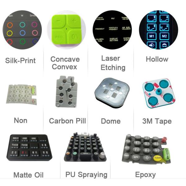 Conductive Silicone Rubber Buttons For POS Terminal