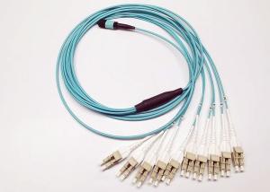 MPO To LC Duplex Uniboot MPO Fanout Cable 20 Core Multimode For QSFP Module