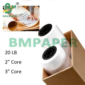 Buy cheap 24&quot; x 150ft 2&quot; Core 20lb Plotting Paper For CAD Drawing 5 Rolls / Case product