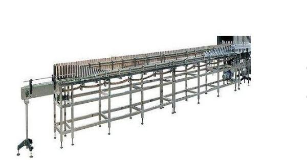 Quality Stainless Steel Sterilizing Bottle Conveyor Systems Pet Juice Bottle Neck Tilting for sale