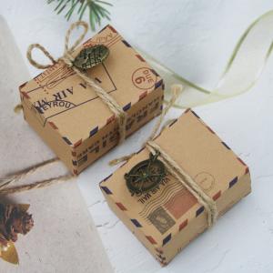 China Multi Color Food Container Paper Box ECO Brown Paper Container 6*3.5*4.5cm on sale