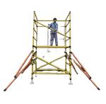 Live Line Inspection Insulated Scaffolding / Safety Fully Insulated Platform