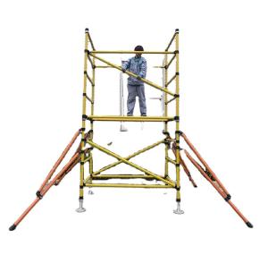 Live Line Inspection Insulated Scaffolding / Safety Fully Insulated Platform