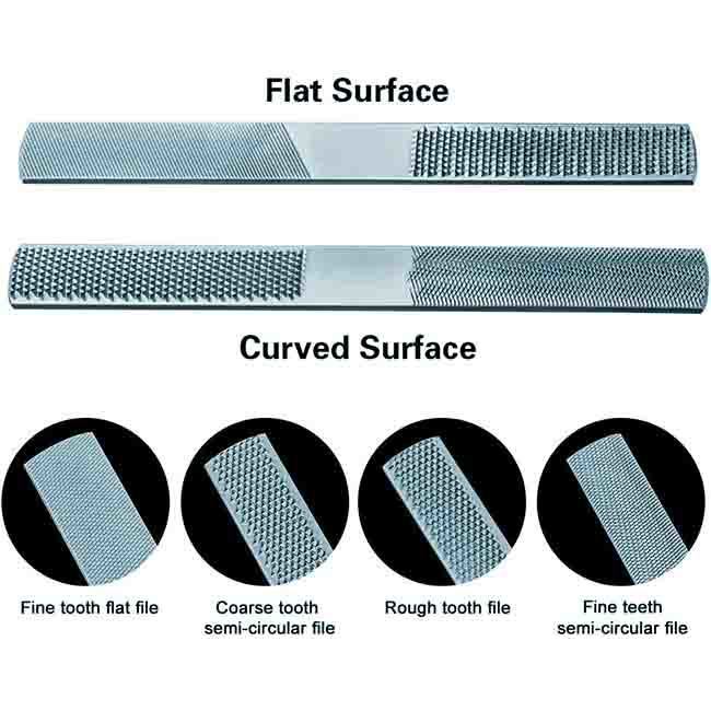 Irregular Four-in-One Steel Rasp Four-Purpose Hardwood File Multi-Function Rasp