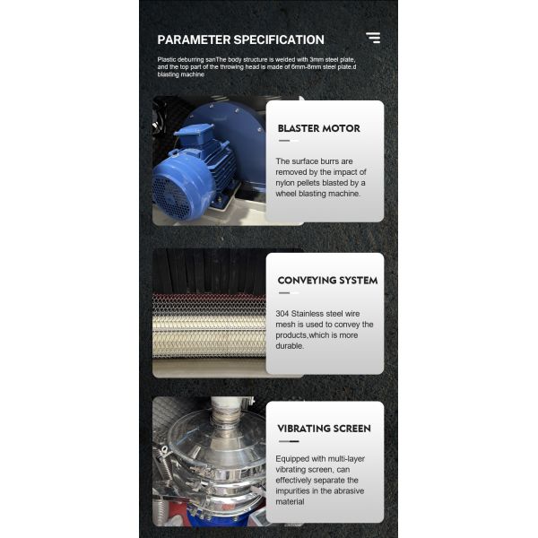 Plastic Computer Shell Surface Deburring Machine Special Sandblasting Machine