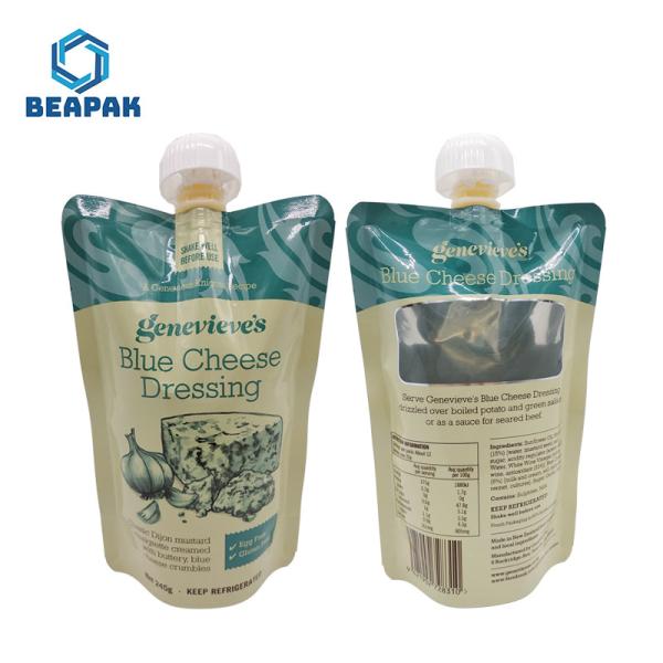 Quality Custom Reusable Stand Up Drink Pouch With Spout for sale