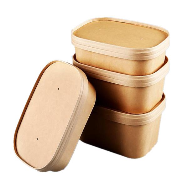 Quality Disposable Food Takeaway Box Sugarcane Bagasse Food Container With Cover for sale