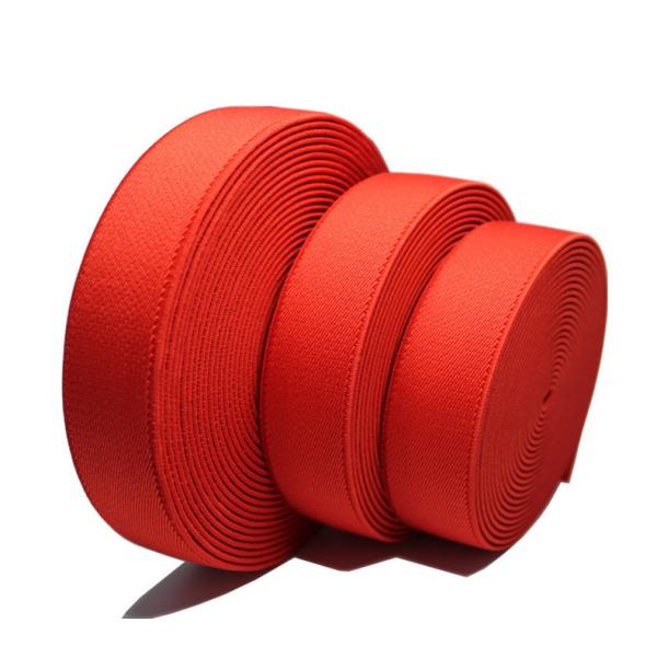 Fashion Colored Polyester Stretch Single Side Twill Elastic