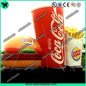 China Advertising Inflatable Hamburger ,Inflatable Coca-cola Model,Inflatable French Chips on sale
