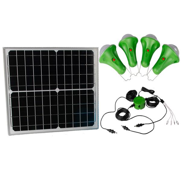 Quality 435lum 5200mah Li Battery Solar Powered Light Kits Solar Panel Shed Lighting Kit for sale