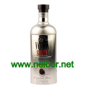 vodka bottle shape chocolate packaging tin box