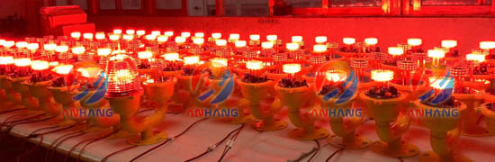 Double LED Aviation Obstruction Light ICAO Anne X 14 UV - Stabilized