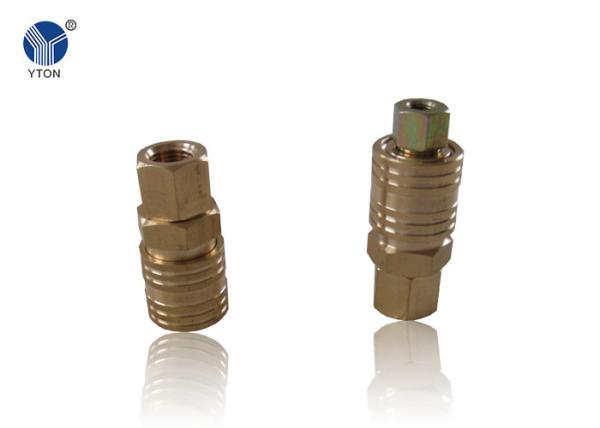 Quality Golden / Silver Color Metal Pipe Joints , Pipe Quick Connect Different Size for sale