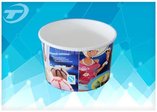 Quality Offset Printing Paper Ice Cream Cups 100ml  , 170ml  , 200ml Takeaway Coffeae Cups for sale
