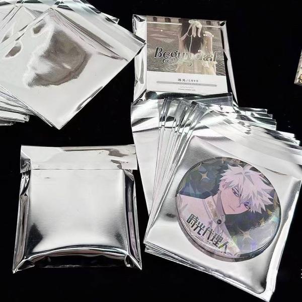 Silver Custom Poly Mailer Bags Customized Holographic Foil Bags Recyclable