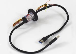 China USB 3.0 Capsule Slip Ring plastic Housing Fast Transmission Rates With PWM Signal on sale