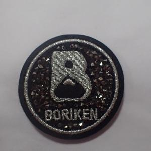 China Diamond Embroidery Iron On Clothing Patches 3D Logo Fashionable on sale